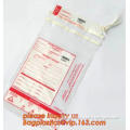 Plastic reusable autoclave sterilisation bags/promotional medical bags, autoclavable bio- degradable specimen bags with absorben